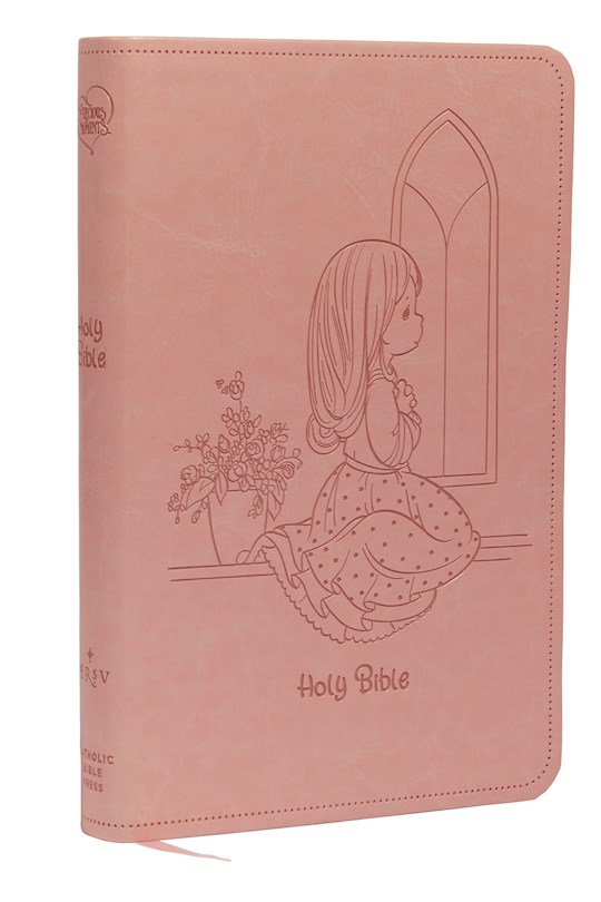 {=NRSV Precious Moments Bible  Catholic Edition (Comfort Print)-Pink Leathersoft}