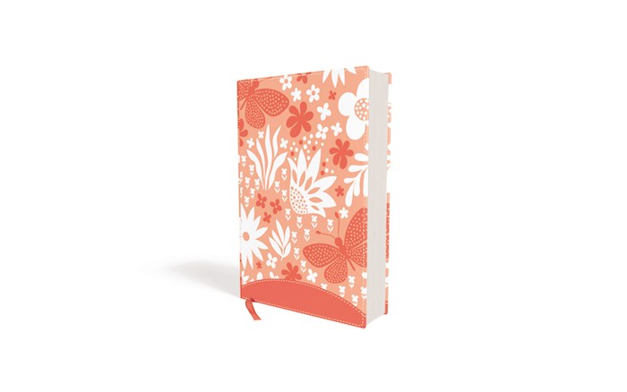 {=NIV Giant Print Compact Bible For Girls (Comfort Print)-Coral Leathersoft}