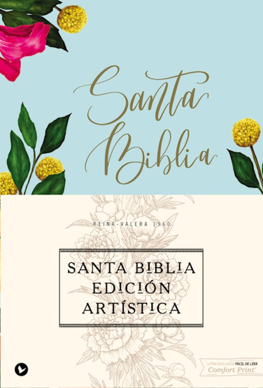 {=Span-RVR 1960 Artisan Collection Bible (Santa Biblia Edicion Artistica)-Floral Hardcover}