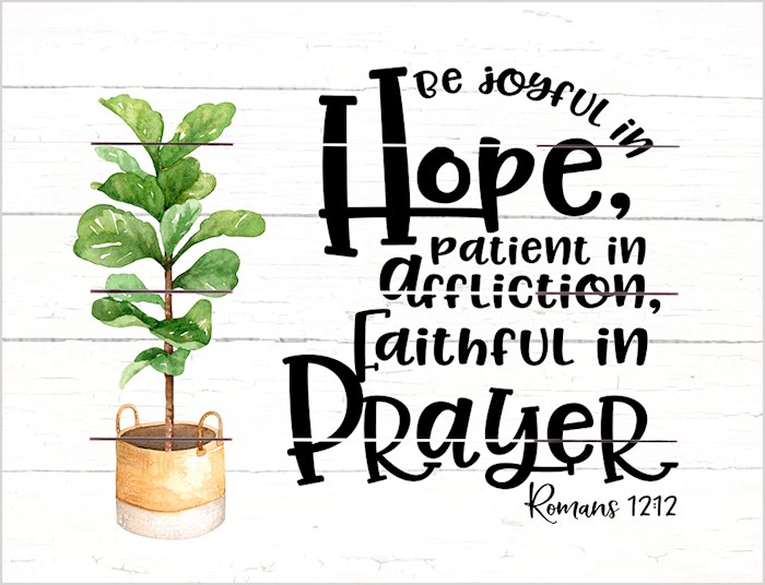 {=Pallet Art-Joyful In Hope (Romans 12:12) (9 x 12)}