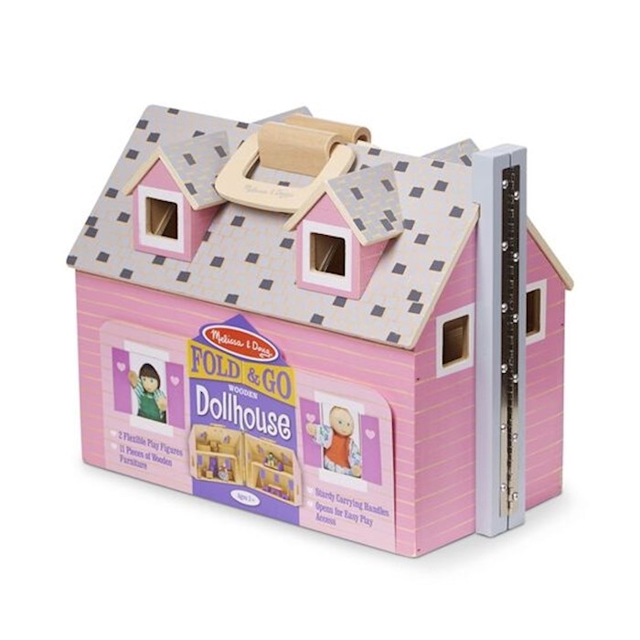 {=Dollhouse-Fold & Go (13.5" 10.5" x 7") (Ages 3+)}