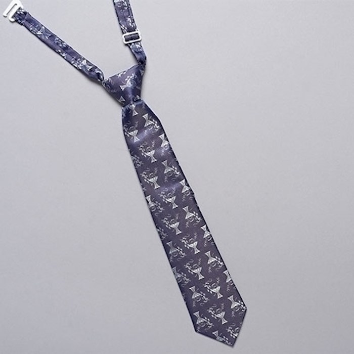 {=Boy's Pre-Knotted Navy Blue Communion Necktie (12")}