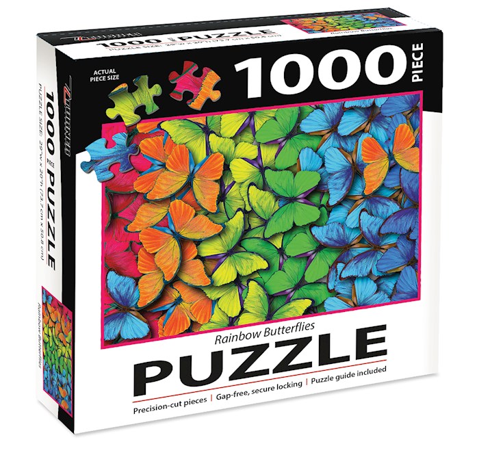 {=Jigsaw Puzzle-Rainbow Butterflies (1000 Pieces)}