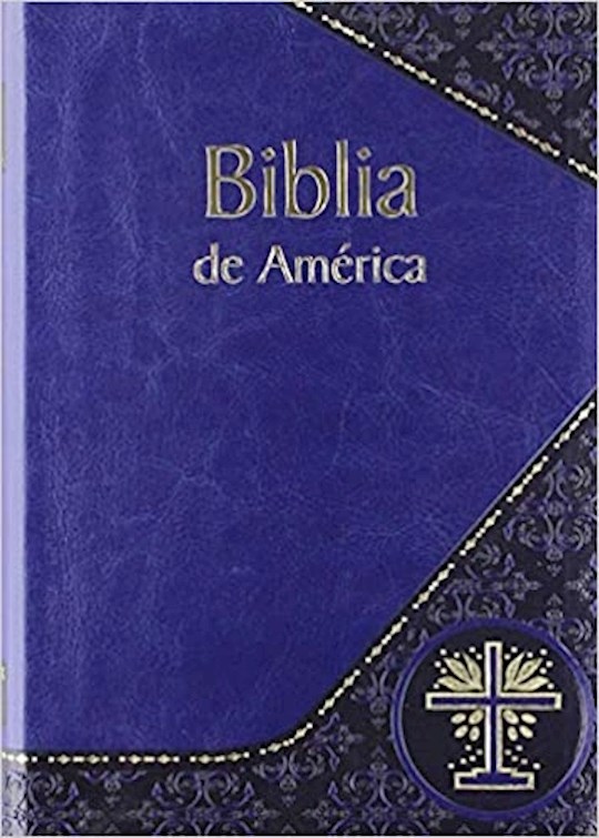 {=Span-LBDA Bible Of America (Biblia De America)-Blue Dura-Lux Imitation leather}