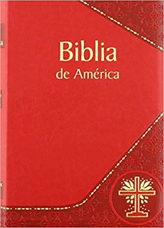 {=Span-LBDA Bible Of America (Biblia De America)-Burgundy Dura-Lux Imitation leather}