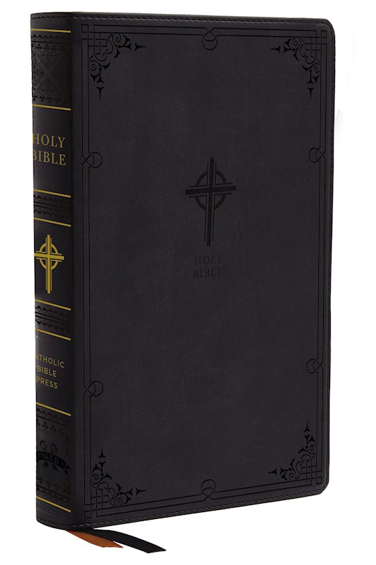 {=NABRE Catholic Bible/Large Print (Comfort Print)-Black Leathersoft Indexed}