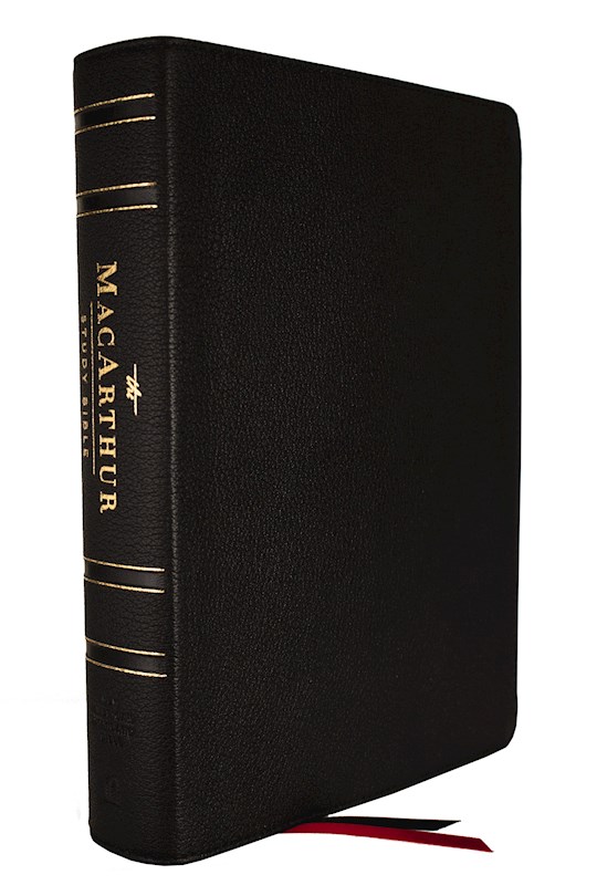 {=NASB MacArthur Study Bible (2nd Edition) (Comfort Print)-Black Genuine Leather}