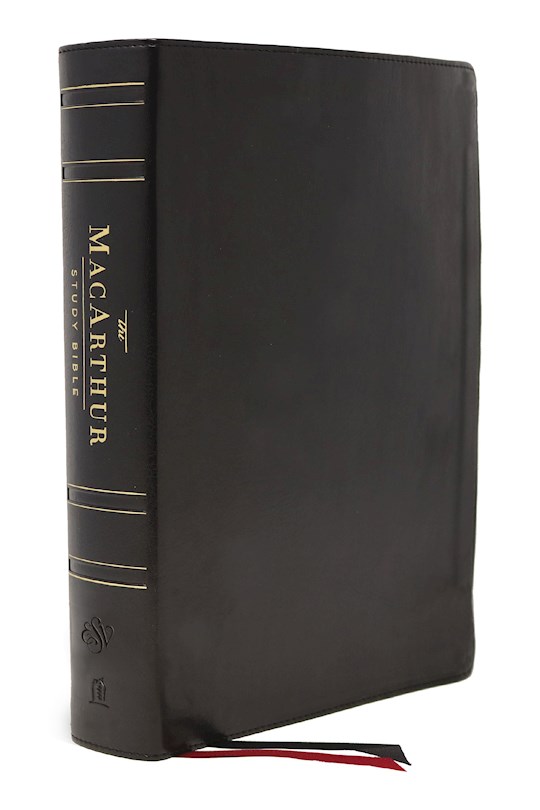 {=ESV MacArthur Study Bible (2nd Edition)-Black Genuine Leather Indexed}