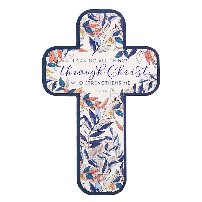 {=Bookmark-All Things Through Christ Philippians 4:13-Die Cut Cross (Pack Of 12)}