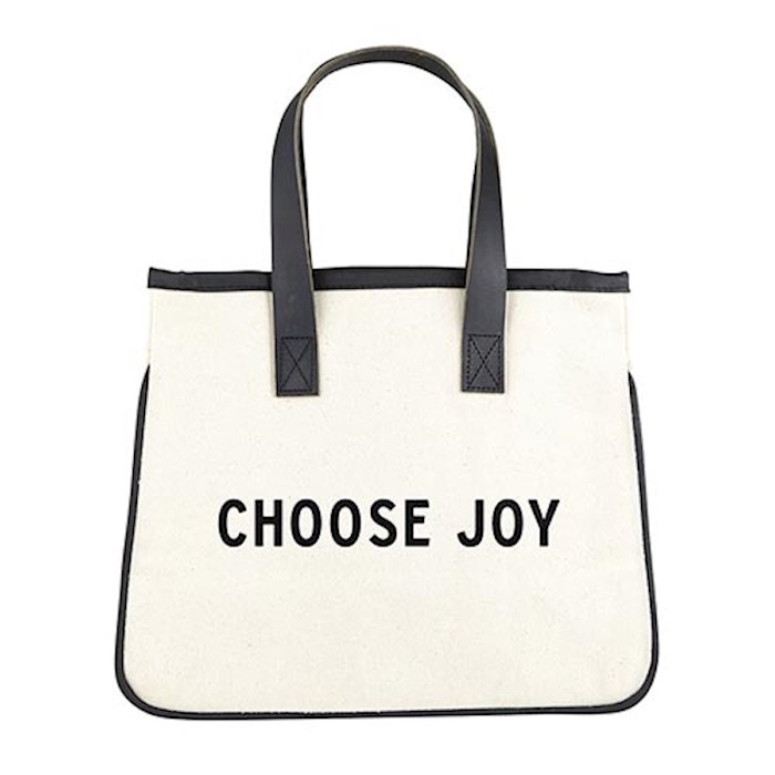{=Mini Tote Bag-Choose Joy (12"" X 9.5"" W/6"" Gusset)-Canvas}
