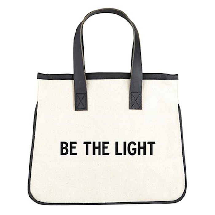 {=Mini Tote Bag-Be The Light (12"" X 9.5"" W/6"" Gusset)-Canvas}