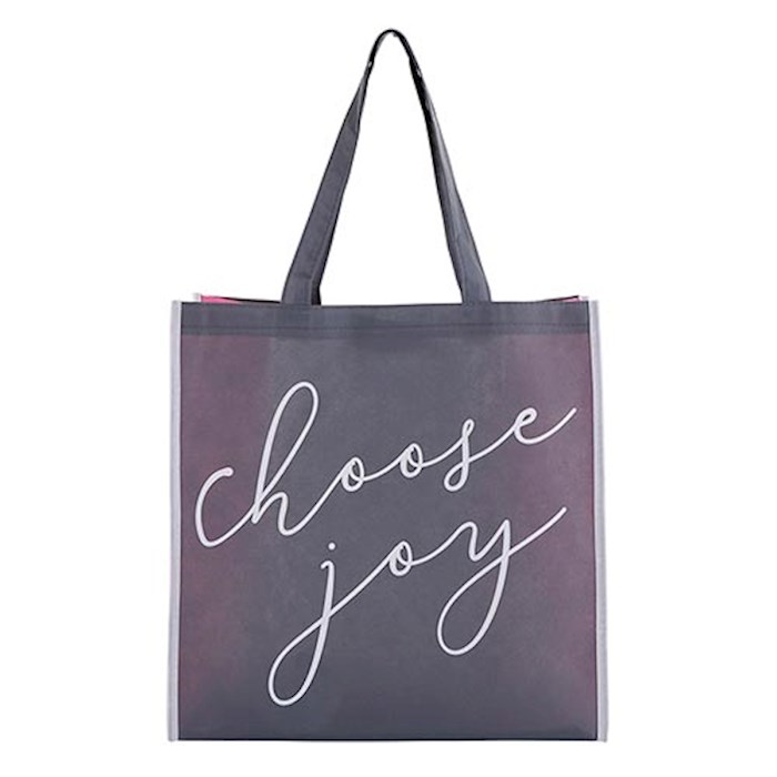 {=Tote Bag-Nylon-Choose Joy (13"SQ w/6" Gusset)}