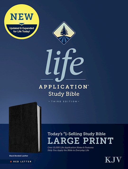 {=KJV Life Application Study Bible/Large Print (Third Edition)-RL-Black Bonded Leather}