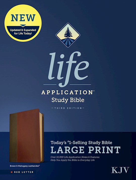 {=KJV Life Application Study Bible/Large Print (Third Edition)-RL-Brown/Mahogany Leatherlike}