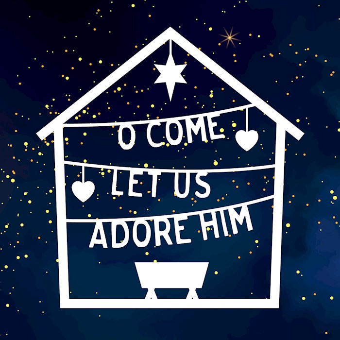 {=Boxed Cards: Card-Christmas-O Come! Let Us Adore him (Matthew2:2) (Pack Of 6)}