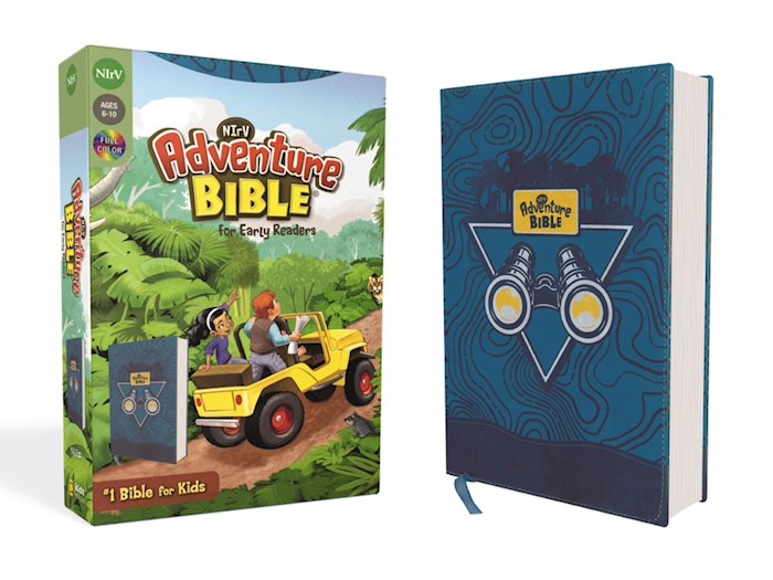 {=NIrV Adventure Bible For Early Readers (Full Color)-Blue Leathersoft}