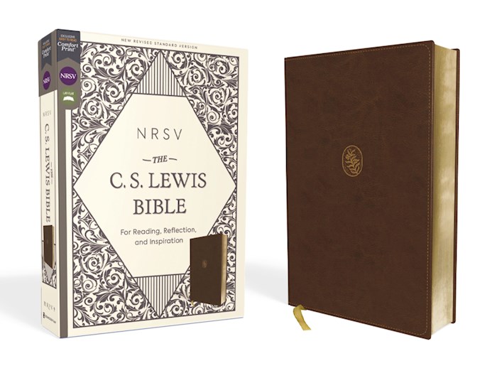 {=NRSV The C. S. Lewis Bible (Comfort Print)-Brown Leathersoft}