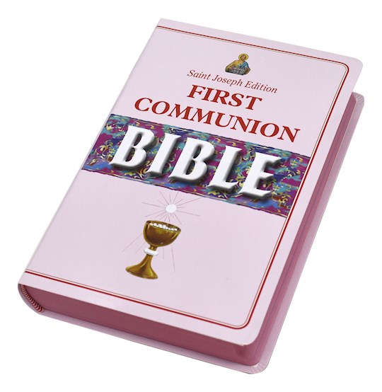 {=NCB St. Joseph New Catholic Bible First Communion Bible (Girls)-Flexible Cover (#608/22FCB)}