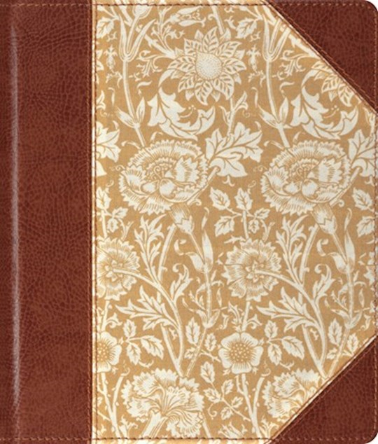 {=ESV Journaling Bible-Antique Floral Design Cloth Over Board}