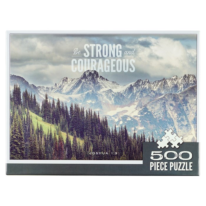 {=Jigsaw Puzzle-Be Strong And Courageous (500 Pieces)}