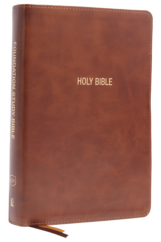 {=KJV Foundation Study Bible/Large Print (Comfort Print)-Brown Leathersoft}