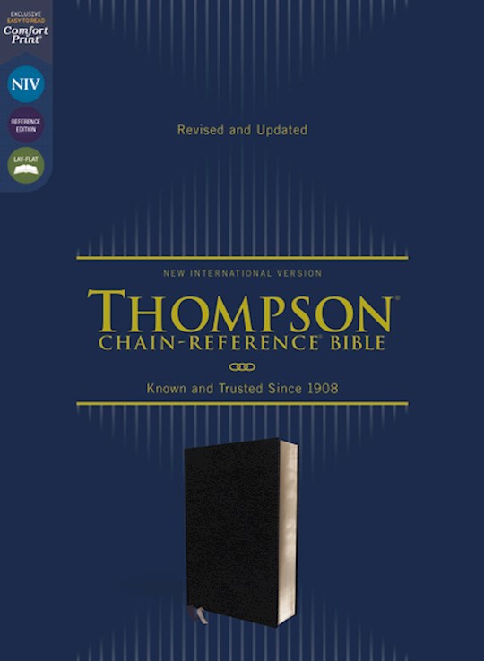 {=NIV Thompson Chain-Reference Bible (Comfort Print)-Black European Bonded Leather}