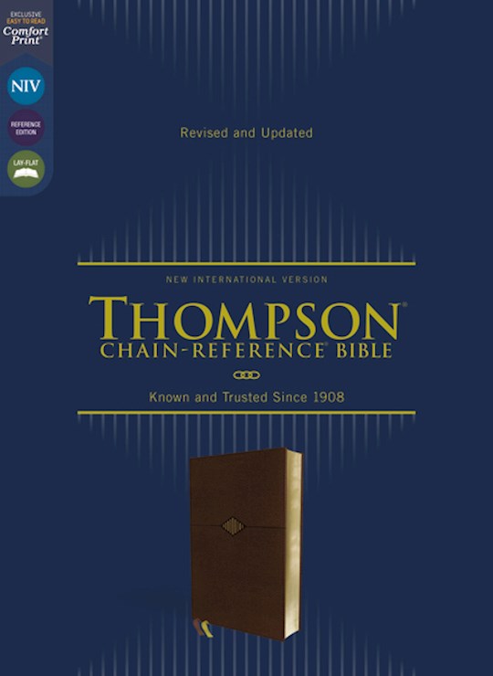 {=NIV Thompson Chain-Reference Bible (Comfort Print)-Brown Leathersoft}