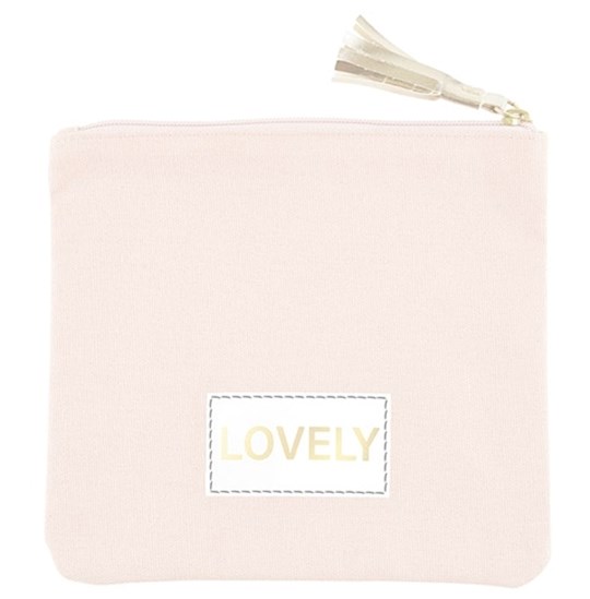 {=Canvas Pouch-Lovely-Blush (8" x 7")}