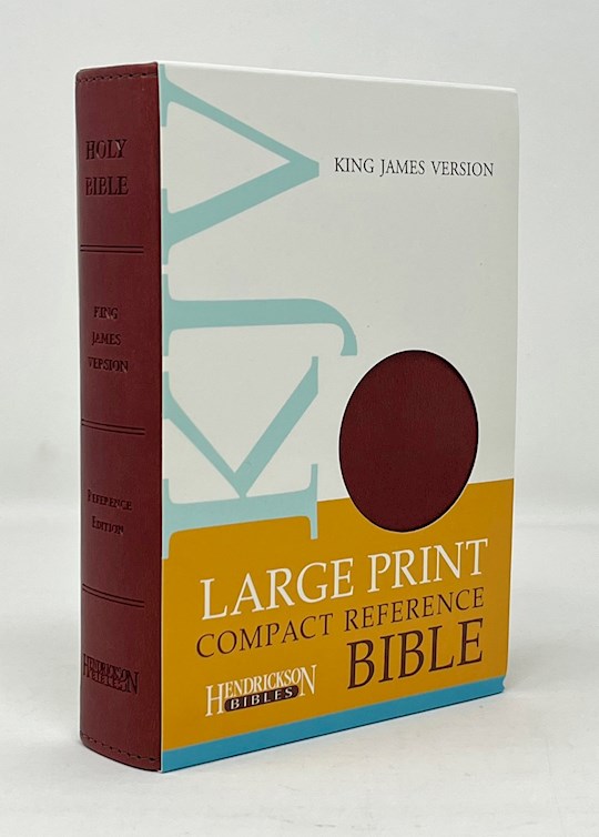 {=KJV Large Print Compact Reference Bible-Burgundy Bonded Leather}