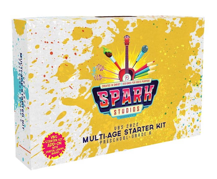 {=VBS-Spark Studios Multi-Age Starter Kit With Digital Leader Guide Add-On (2022)}