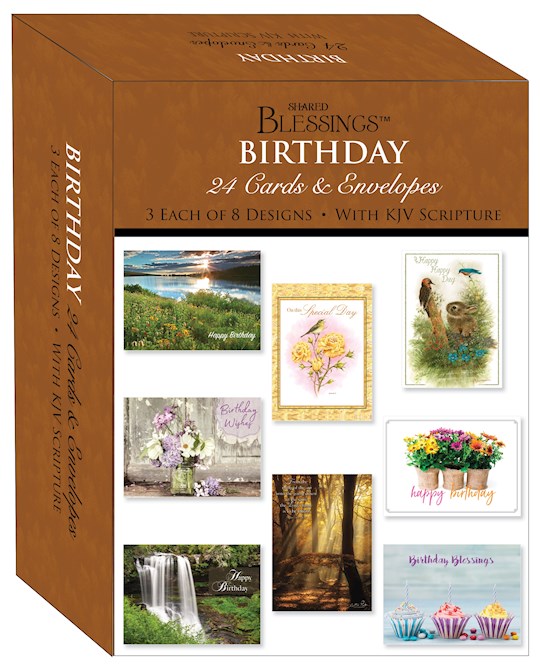 {=Card-Boxed-Shared Blessings-Large Birthday Assortment (Box Of 24)}