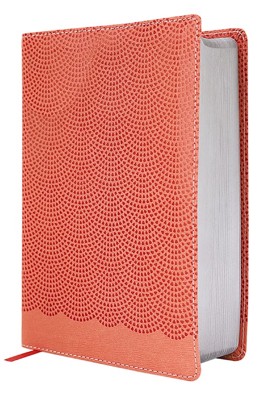 {=NIrV Giant Print Compact Bible (Comfort Print)-Peach Leathersoft}