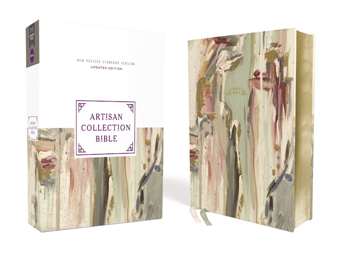 {=NRSV Artisan Collection Bible  Updated Edition (Comfort Print) (Leslie Vann)-Multi-Color Cream Leathersoft}