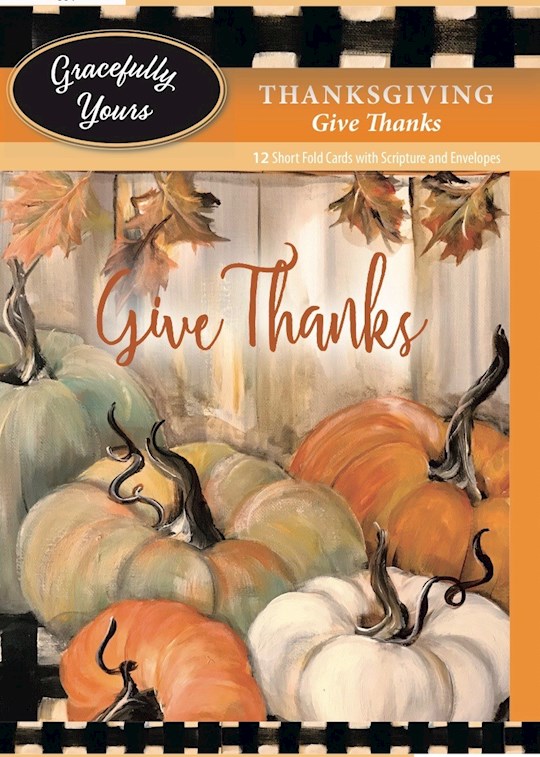 {=CARD-GRACEFULLY YOURS GIVE THANKS THANKSGIVING #183 (BOX OF 12)}