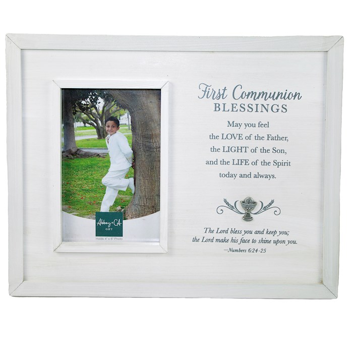 {=Frame-First Communion Blessings/The Lord Bless You (Holds 4 x 6 Photo)}