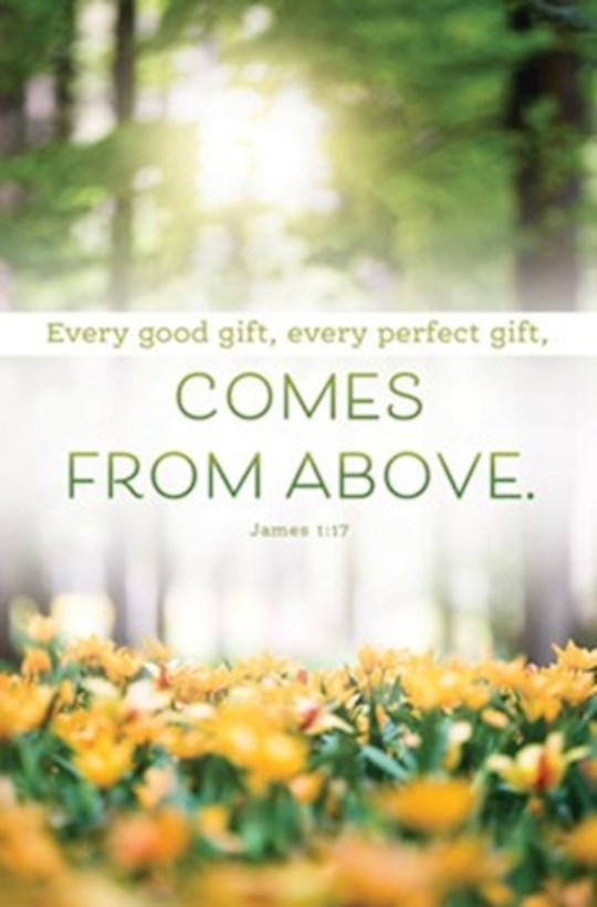 {=Bulletin-Every Good Gift  Every Perfect Gift  Comes From Above (James 1:17  CEB) (Pack Of 100}