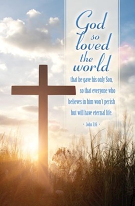 {=Bulletin-God So Loved The World (John 3:16  CEB) (Pack Of 100)}