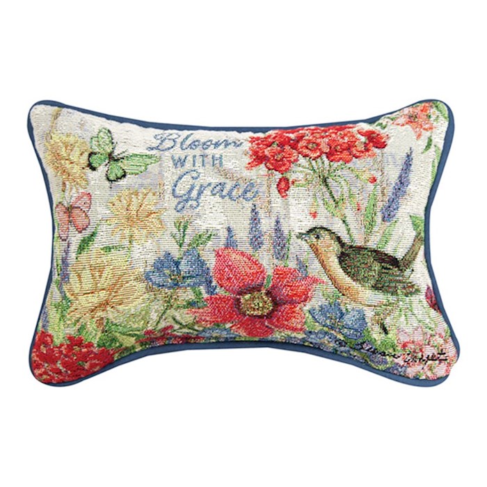 {=Pillow-Bloom WIth Grace (12.5" x 8")}