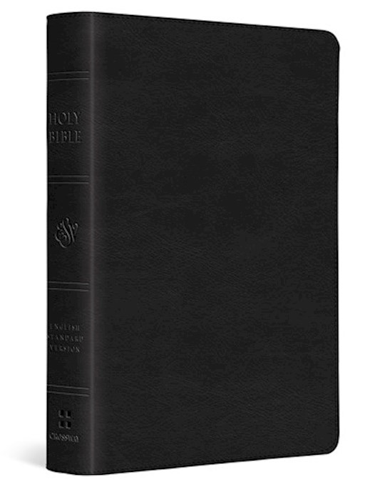 {=ESV Large Print Compact Bible-Black TruTone}