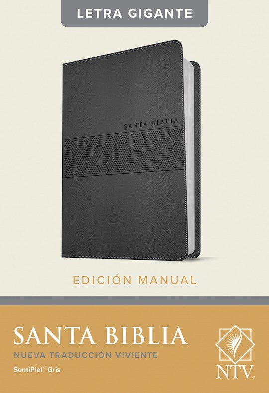 {=Span-NTV Handy Size Bible/Large Print (Santa Biblia  Edicion Manual  Letra Gigante)-Gray LeatherLike }