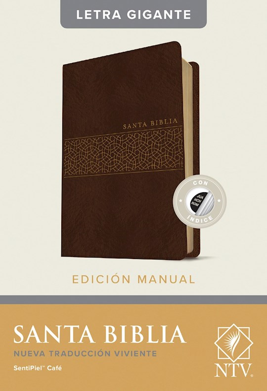 {=Span-NTV Handy Size Bible/Large Print (Santa Biblia  Edicion Manual  Letra Gigante)-Brown LeatherLike Indexed}