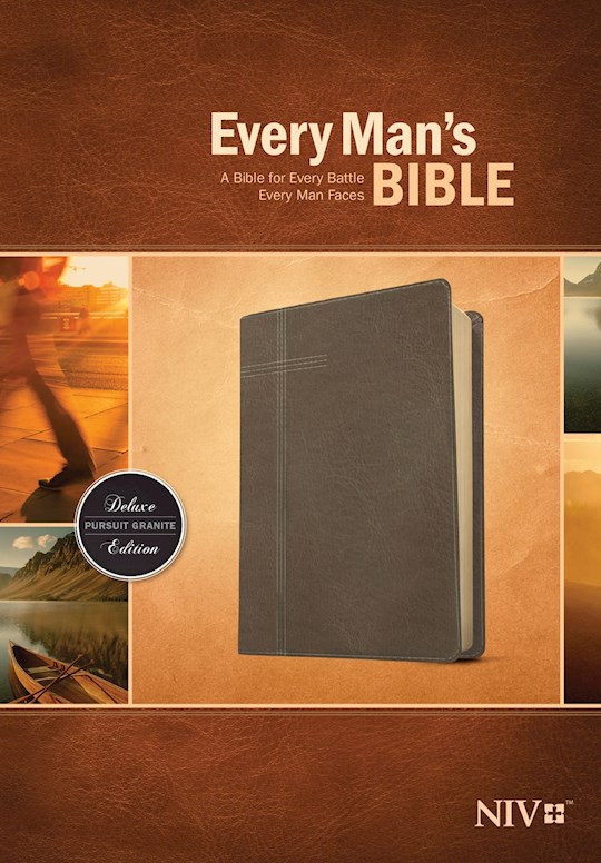 {=NIV Every Man's Bible-Pursuit Granite LeatherLike}