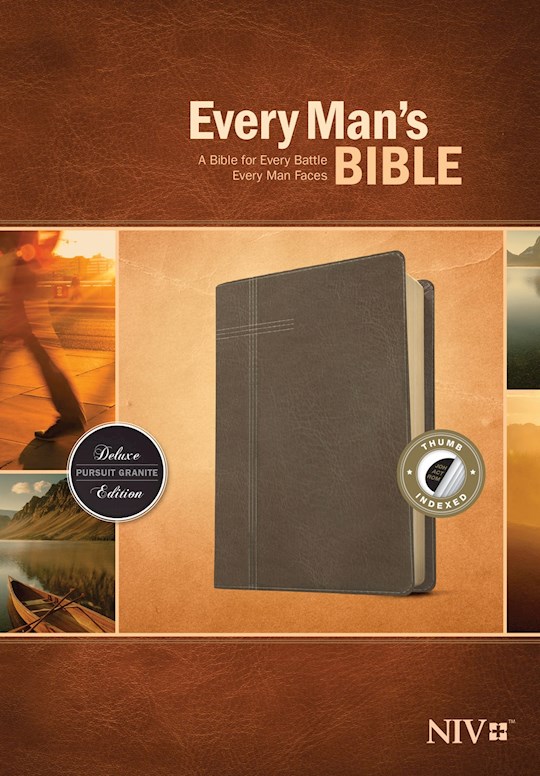{=NIV Every Man's Bible-Pursuit Granite LeatherLike Indexed}