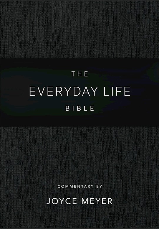 {=Amplified The Everyday Life Bible-Black LeatherLuxe}