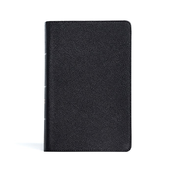 {=CSB Large Print Personal Size Reference Bible-Black Genuine Leather Indexed}