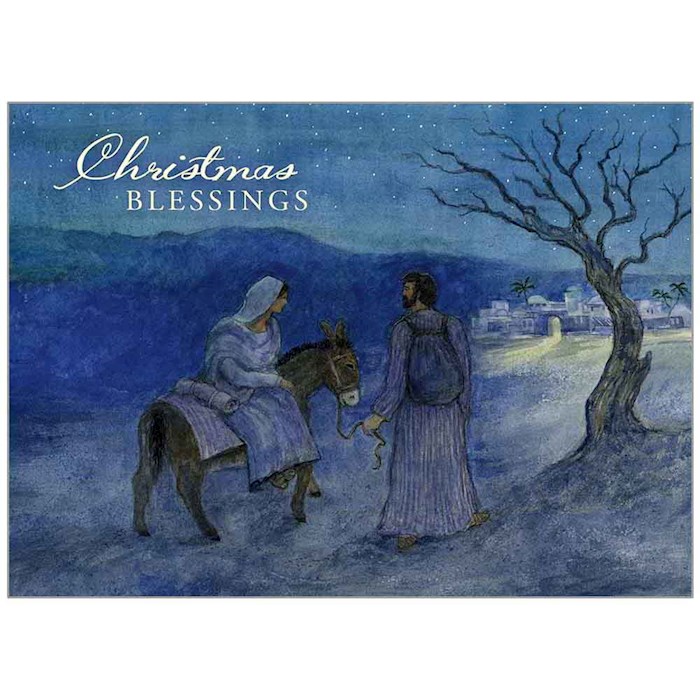 {=Card-Boxed-Christmas-Mary And Joseph  (Luke 2:11 KJV) (Box Of 20)}