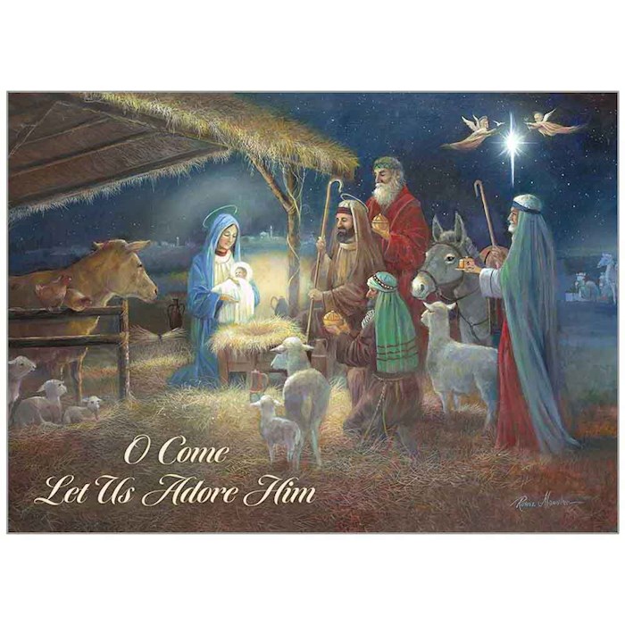 {=Card-Boxed-Christmas-A Child Is Born  (Matthew 2:10 NIV) (Box Of 20)}