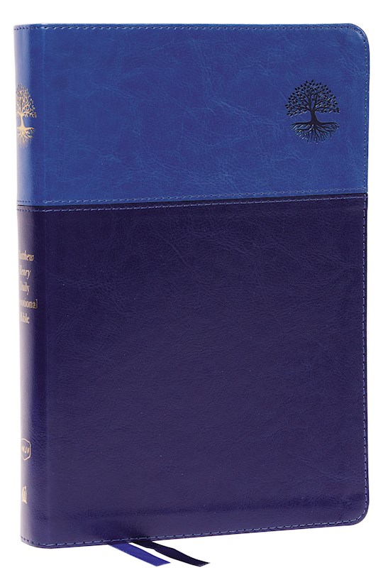 {=NKJV Matthew Henry Daily Devotional Bible (Comfort Print)-Blue Leathersoft}
