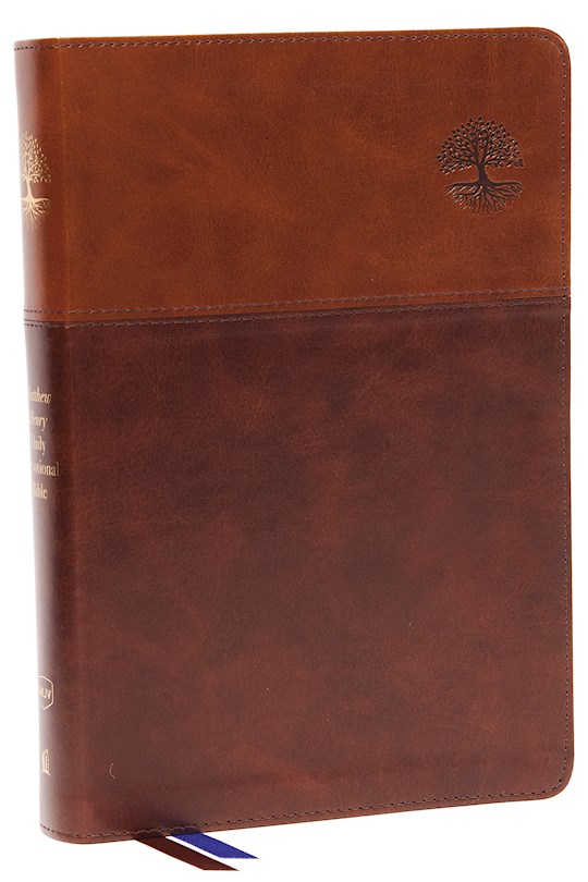 {=NKJV Matthew Henry Daily Devotional Bible (Comfort Print)-Brown Leathersoft}