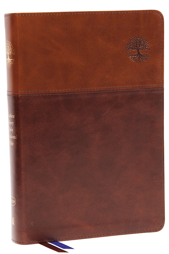 {=NKJV Matthew Henry Daily Devotional Bible (Comfort Print)-Brown Leathersoft Indexed}